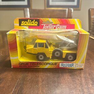 Vintage Solido Toner Gam Richier RC 60 Grue Model Crane